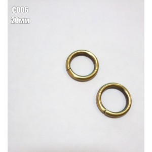 Кольца, кольца карабины С006 кольцо 20мм антик